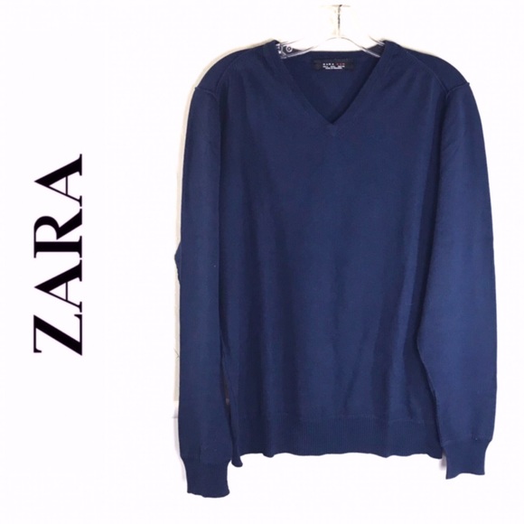 Zara Other - Zara Man Cotton Blend V Neck Sweater